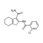 CAS#: 298193-32-5， 2-[(2-Chlorobenzoyl)Amino]-4,5,6,7-Tetrahydro-1-Benzothiophene-3-Carboxamide