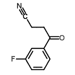 structure of CAS# 298690-71-8, 4-(3-Fluorophenyl)-4-Oxobutanenitrile;4-(3-Fluorophenyl)-4-oxobutyronitrile