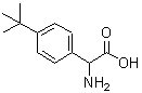 结构式 CAS# 299165-27-8, 氨基[4-(2-甲基-2-丙基)苯基]乙酸