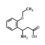 结构式 CAS# 299440-58-7, 3-氨基-3-(2-乙氧基苯基)丙酸