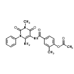 CAS#: 301206-02-0， 4-[(6-Amino-3-Methyl-2,4-Dioxo-1-Phenyl-1,2,3,4-Tetrahydro-5-Pyrimidinyl)Carbamoyl]-2-Methylphenyl Acetate