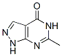 structure of CAS# 30129-57-8, 6-Methyl-1,2-Dihydropyrazolo[4,3-e]Pyrimidin-4-One;4-Hydroxy-6-Methylpyrazolo[3,4-D]Pyrimidine;6-Methyl-1H-Pyrazolo[3,4-D]Pyrimidin-4-Ol;Nsc76237