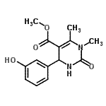 CAS#: 301319-88-0， Methyl 4-(3-Hydroxyphenyl)-1,6-Dimethyl-2-Oxo-1,2,3,4-Tetrahydro-5-Pyrimidinecarboxylate