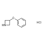 structure of CAS# 301335-39-7, 3-Phenoxyazetidine Hydrochloride (1:1);3-Azetidinyl phenyl ether hydrochloride;3-Phenoxy-azetidine hydrochloride;MFCD01314198
