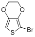 结构式 CAS# 302554-82-1, 5-溴-2,3-二氢-噻吩并[3,4-b]-1,4-二恶英