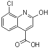 结构式 CAS# 30333-56-3, 8-氯-2-羟基-4-喹啉羧酸