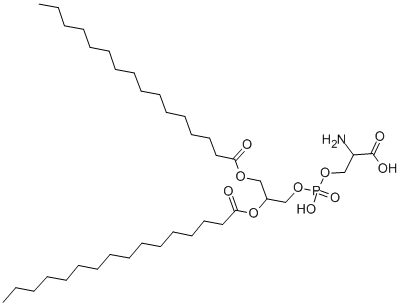 structure of CAS# 3036-82-6, Dipalmitoylphosphatidylserine;(2S)-2-Amino-3-[2,3-Di(Hexadecanoyloxy)Propoxy-Hydroxy-Phosphoryl]Oxy-Propanoic Acid;(2S)-2-Amino-3-[2,3-Bis(1-Oxohexadecoxy)Propoxy-Hydroxyphosphoryl]Oxypropanoic Acid;(2S)-2-Amino-3-[2,3-Di(Hexadecanoyloxy)Propoxy-Hydroxy-Phosphoryl]Oxy-Propionic Acid