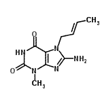 CAS#: 303973-87-7， 8-Amino-7-[(2E)-2-Buten-1-Yl]-3-Methyl-3,7-Dihydro-1H-Purine-2,6-Dione