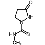 结构式 CAS# 303994-98-1, N-甲基-3-氧代-1-吡唑烷硫代甲酰胺