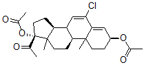 CAS#: 3044-32-4， [(3S,9S,14S,17R)-17-Acetyl-3-Acetyloxy-6-Chloro-10,13-Dimethyl-1,2,3,8,9,11,12,14,15,16-Decahydrocyclopenta[a]Phenanthren-17-Yl] Acetate