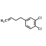 structure of CAS# 3047-23-2, 4-(3-Buten-1-Yl)-1,2-Dichlorobenzene;4-(3,4-Dichlorophenyl)-1-butene