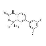 CAS#: 304854-09-9， 6-(3-Chloro-5-Fluorophenyl)-4,4-Dimethyl-1,4-Dihydro-2H-3,1-Benzoxazin-2-One