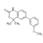 CAS#: 304854-36-2， 6-(3-Methoxyphenyl)-4,4-Dimethyl-1,4-Dihydro-2H-3,1-Benzoxazin-2-One