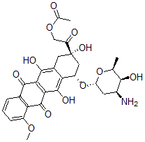 CAS#: 30489-04-4， [2-[(2S,4S)-4-[(2R,4S,5S,6S)-4-Amino-5-Hydroxy-6-Methyloxan-2-Yl]Oxy-2,5,12-Trihydroxy-7-Methoxy-6,11-Dioxo-3,4-Dihydro-1H-Tetracen-2-Yl]-2-Oxoethyl] Acetate