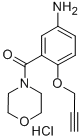 CAS#: 30533-86-9， (5-Amino-2-Prop-2-Ynoxyphenyl)-Morpholin-4-Ylmethanone Hydrochloride