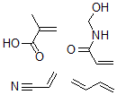 CAS#: 30555-45-4， 2-methyl-2-Propenoic acid polymer with 1,3-butadiene, N-(hydroxymethyl)-2-propenamide and 2-propenenitrile