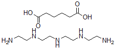 CAS 登录号：30580-35-9， 己二酸与N-(2-氨基乙基)-N'-(2-((2-氨基乙基)氨基)乙基)-1,2-乙二胺的聚合物