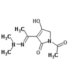 CAS 登录号：306753-96-8， 1-乙酰基-3-[(1E)-N,N-二甲基乙烷亚肼基基]-4-羟基-1,5-二氢-2H-吡咯-2-酮