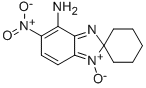 structure of CAS# 306934-81-6, 5-Nitrospiro[Benzimidazole-2,1'-Cyclohexan]-4-Amine 1-Oxide