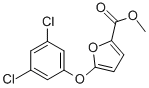 structure of CAS# 306935-18-2, Methyl 5-(3,5-Dichlorophenoxy)-2-Furoate;METHYL 5-(3,5-DICHLOROPHENOXY)-2-FUROATE