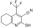 structure of CAS# 306935-92-2, 2-Mercapto-4-(Trifluoromethyl)-5,6,7,8-Tetrahydroquinoline-3-Carbonitrile;2-MERCAPTO-4-(TRIFLUOROMETHYL)-5,6,7,8-TETRAHYDROQUINOLINE-3-CARBONITRILE;5,6,7,8-Tetrahydro-2-Thio-4-(Trifluoromethyl)Quinoline-3-Carbonitrile;3-CYANO-2-MERCAPTO-4-(TRIFLUOROMETHYL)-5,6,7,8-TETRAHYDROQUINOLINE
