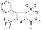 structure of CAS# 306935-98-8, Methyl 3-(Chlorosulfonyl)-4-Phenyl-5-(Trifluoromethyl)Thiophene-2-Carboxylate;METHYL 3-(CHLOROSULPHONYL)-4-PHENYL-5-(TRIFLUOROMETHYL)THIOPHENE-2-CARBOXYLATE;2-(Methoxycarbonyl)-4-Phenyl-5-(Trifluoromethyl)Thiophene-3-Sulphonyl Chloride;METHYL 3-(CHLOROSULFONYL)-4-PHENYL-5-(TRIFLUOROMETHYL)THIOPHENE-2-CARBOXYLATE