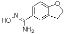 structure of CAS# 306936-07-2, N'-Hydroxy-2,3-Dihydro-1-Benzofuran-5-Carboximidamide;2,3-Dihydrobenzo[b]furan-5-amide oxime 95+%;2,3-Dihydrobenzo[b]furan-5-amidoxime;2,3-Dihydrobenzo[b]furan-5-amidoxime 95+%