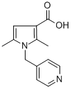 structure of CAS# 306936-15-2, 2,5-Dimethyl-1-(Pyridin-4-Ylmethyl)-1H-Pyrrole-3-Carboxylic Acid;2,5-DIMETHYL-1-(PYRIDIN-4-YLMETHYL)-1H-PYRROLE-3-CARBOXYLIC ACID;2,5-DIMETHYL-1-(4-PICOLYL)PYRROLE-3-CARBOXYLIC ACID