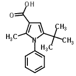 CAS#: 306936-16-3, 2-Methyl-5-(2-Methyl-2-Propanyl)-1-Phenyl-1H-Pyrrole-3-Carboxylic Acid