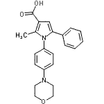 CAS#: 306936-22-1， 2-Methyl-1-[4-(4-Morpholinyl)Phenyl]-5-Phenyl-1H-Pyrrole-3-Carboxylic Acid