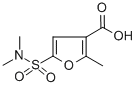 structure of CAS# 306936-39-0, 5-[(Dimethylamino)Sulfonyl]-2-Methyl-3-Furoic Acid;2-METHYL-(5-DIMETHYLAMINOSULPHONYL)FURAN-3-CARBOXYLIC ACID;5-[(DIMETHYLAMINO)SULFONYL]-2-METHYL-3-FUROIC ACID