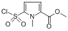 structure of CAS# 306936-53-8, Methyl 5-(Chlorosulfonyl)-1-Methyl-1H-Pyrrole-2-Carboxylate;5-(Ethoxycarbonyl)-1-Methyl-1H-Pyrrole-2-Sulphonyl Chloride, 2-(Chlorosulphonyl)-5-(Methoxycarbonyl)-1-Methyl-1H-Pyrrole;1H-Pyrrole-2-Carboxylicacid,5-(Chlorosulfonyl)-1-Methyl-,Methylester(9CI);5-Chlorosulfonyl-1-Methyl-2-Pyrrolecarboxylicacidmethylester