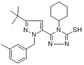 CAS#: 306937-11-1， 5-[3-(Tert-Butyl)-1-(3-Methylbenzyl)-1H-Pyrazol-5-Yl]-4-Cyclohexyl-4H-1,2,4-Triazole-3-Thiol