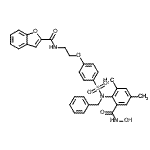 CAS 登录号：307002-73-9， N-[2-(4-{苄基[2-(羟基氨基甲酰)-4,6-二甲基苯基]氨基磺酰基}苯氧基)乙基]-1-苯并呋喃-2-甲酰胺