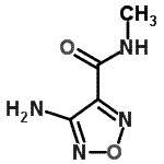 structure of CAS# 30720-84-4, 4-Amino-N-Methyl-1,2,5-Oxadiazole-3-Carboxamide;4-Amino-furazan-3-carboxylic acid methylamide;4-Amino-furazan-3-carboxylicacidmethylamide;4-amino-N-methyl-1,2,5-oxadiazole-3-carboxamide