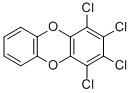 structure of CAS# 30746-58-8, 1,2,3,4-Tetrachlorodibenzo-p-Dioxin;1,2,3,4-Tetrachlorodibenzo[B,E][1,4]Dioxin;1,2,3,4-Tetrachlorodibenzodioxine;Chebi:27785