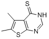structure of CAS# 307512-33-0, 5,6-Dimethyl-Thieno[2,3-d]Pyrimidine-4(3H)-Thione;THIENO[2,3-D]PYRIMIDINE-4(3H)-THIONE, 5,6-DIMETHYL-;5,6-DIMETHYLTHIENO[2,3-D]PYRIMIDINE-4(3H)-THIONE