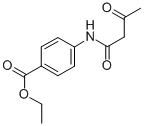 结构式 CAS# 30764-23-9, 4-(乙酰乙酰氨基)苯甲酸乙酯