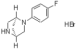 structure of CAS# 308103-49-3, (1S,4S)-(-)-2-(4-Fluorophenyl)-2,5-diazabicyclo[2.2.1]heptane hydrobromide