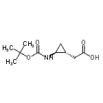 CAS#: 308266-57-1， [(1R,2S)-2-({[(2-Methyl-2-Propanyl)Oxy]Carbonyl}Amino)Cyclopropyl]Acetic Acid