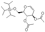 结构式 CAS# 308796-41-0, 3,4-二-O-乙酰基-6-O-(三异丙基硅烷基)-D-葡萄烯糖