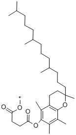 CAS#: 30999-06-5， alpha-[4-[[(2R)-3,4-Dihydro-2,5,7,8-Tetramethyl-2-[(4R,8R)-4,8,12-Trimethyltridecyl]-2H-1-Benzopyran-6-Yl]Oxy]-1,4-Dioxobutyl]-omega-Hydroxy-Poly(Oxy-1,2-Ethanediyl)