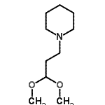 structure of CAS# 31007-28-0, 1-(3,3-Dimethoxypropyl)Piperidine;1-(3,3-dimethoxypropyl)piperidine;B-piperidinopropionaldehyde dimethylacetal;B-PIPERIDINOPROPIONALDEHYDEDIMETHYLACETAL