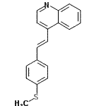 CAS#: 31069-81-5， 4-{(E)-2-[4-(Methylsulfanyl)Phenyl]Vinyl}Quinoline