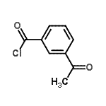 structure of CAS# 31076-85-4, 3-Acetylbenzoyl Chloride;3-acetylbenzoyl chloride