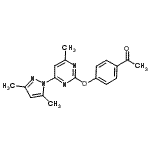 CAS#: 312308-96-6， 1-(4-{[4-(3,5-Dimethyl-1H-Pyrazol-1-Yl)-6-Methyl-2-Pyrimidinyl]Oxy}Phenyl)Ethanone