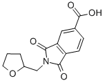 structure of CAS# 312498-19-4, 1,3-Dioxo-2-[[(2R)-Oxolan-2-Yl]Methyl]Isoindole-5-Carboxylic acid;1,3-Dioxo-2-[[(2R)-Tetrahydrofuran-2-Yl]Methyl]Isoindoline-5-Carboxylate;1,3-Dioxo-2-[[(2R)-2-Tetrahydrofuranyl]Methyl]-5-Isoindolinecarboxylate;1,3-Diketo-2-(Tetrahydrofurfuryl)Isoindoline-5-Carboxylate