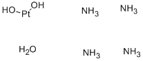 structure of CAS# 312695-70-8, Tetraammineplatinum(Ii) Hydroxide Hydrate