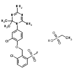 CAS#: 31323-76-9， Ethanesulfonic Acid - 3-Chloro-2-{[2-Chloro-4-(4,6-Diamino-2,2-Dimethyl-1,3,5-Triazin-1(2H)-Yl)Phenoxy]Methyl}Benzenesulfonyl Fluoride (1:1)