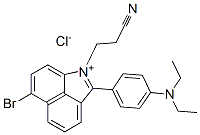 CAS#: 31352-16-6， 6-Bromo-1-(2-Cyanoethyl)-2-[4-(Diethylamino)Phenyl]Benz[cd]Indolium Chloride